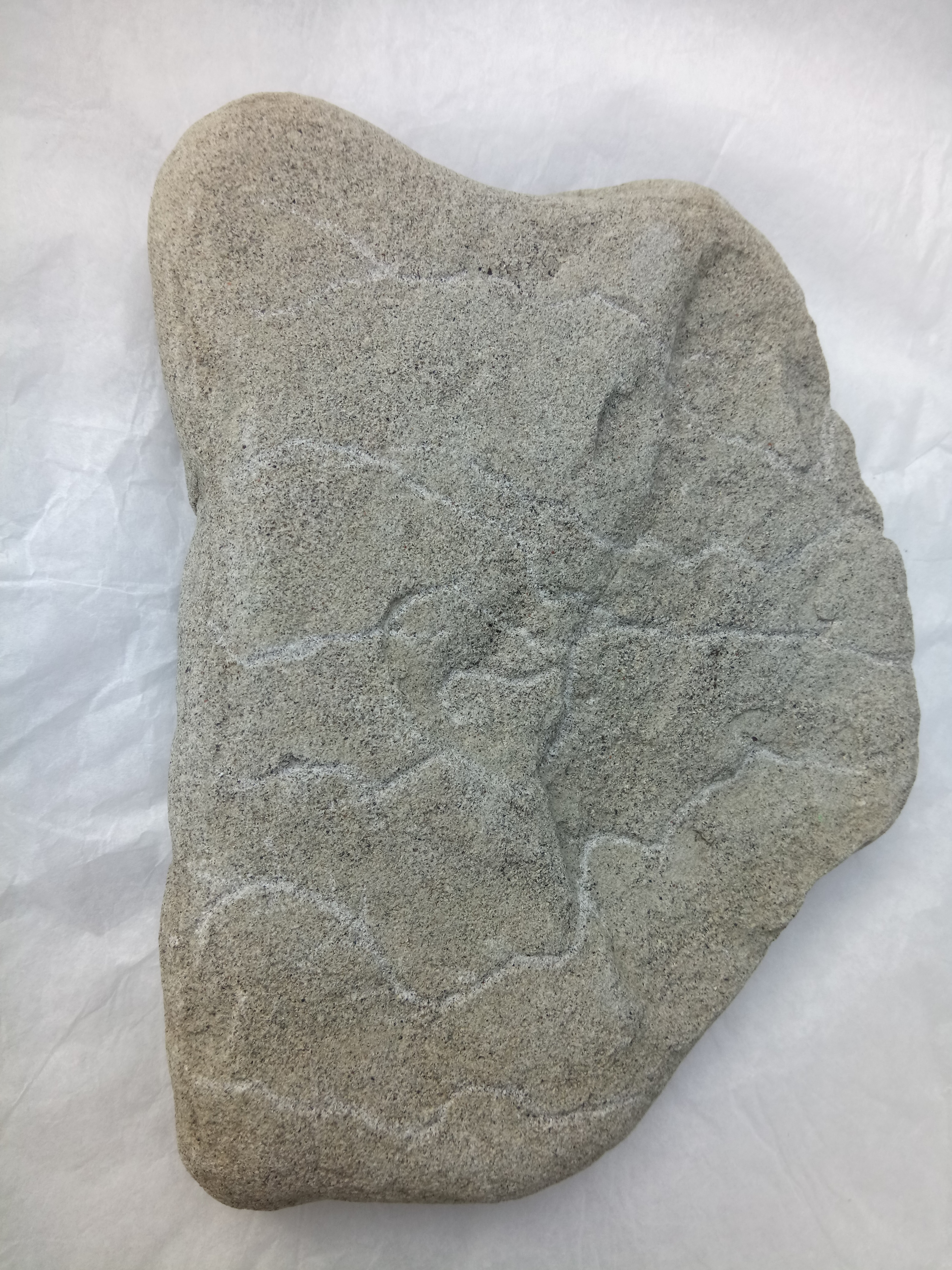 A Map of the River Valleys Through the Paskapoo Formation, Carved Sandstone, J K Ireland, 2018.